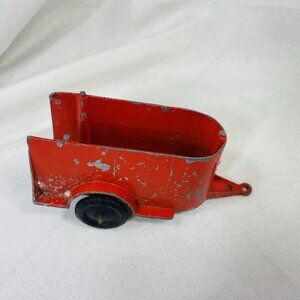 Vintage Tootsie Toy Red Metal Horse Trailer P- 10300 Chicago